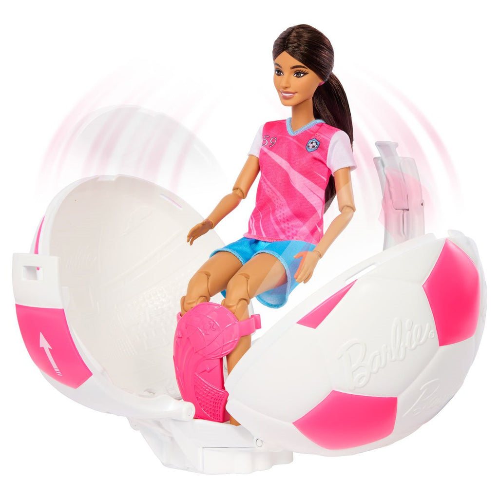 Barbie Team Barbie Roll & Reveal Soccer Player Doll and Accessories