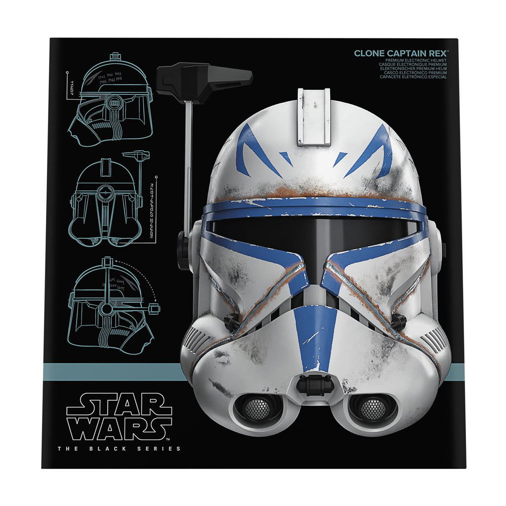 Star Wars The Black Series Captain Rex Premium Electronic Helmet Prop Replica