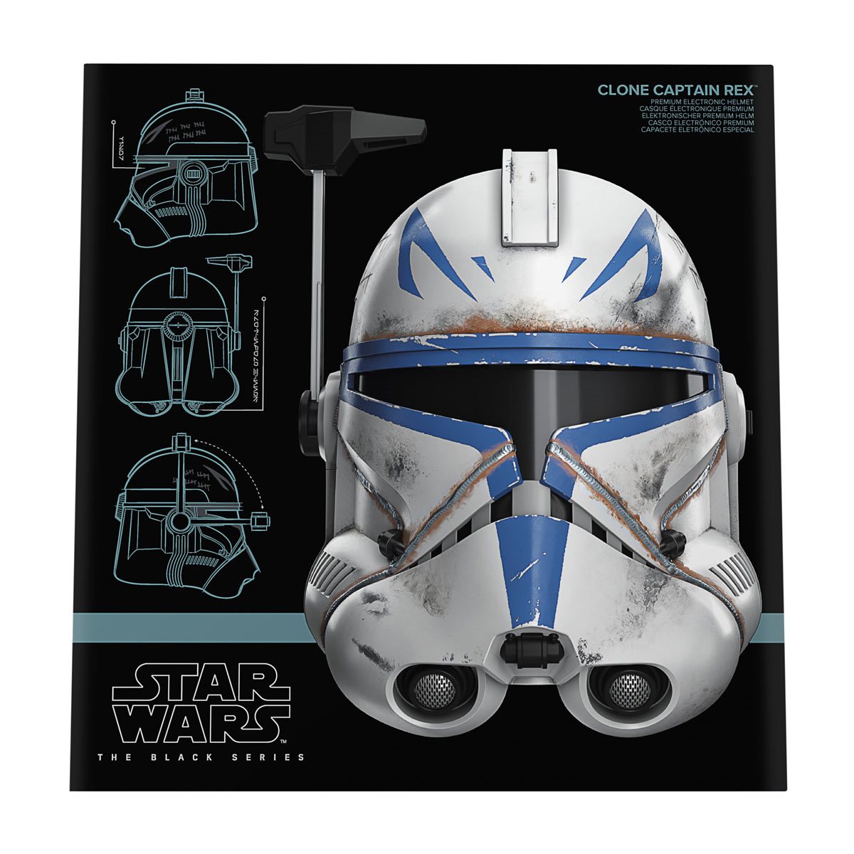 Star Wars The Black Series Captain Rex Premium Electronic Helmet Prop Replica