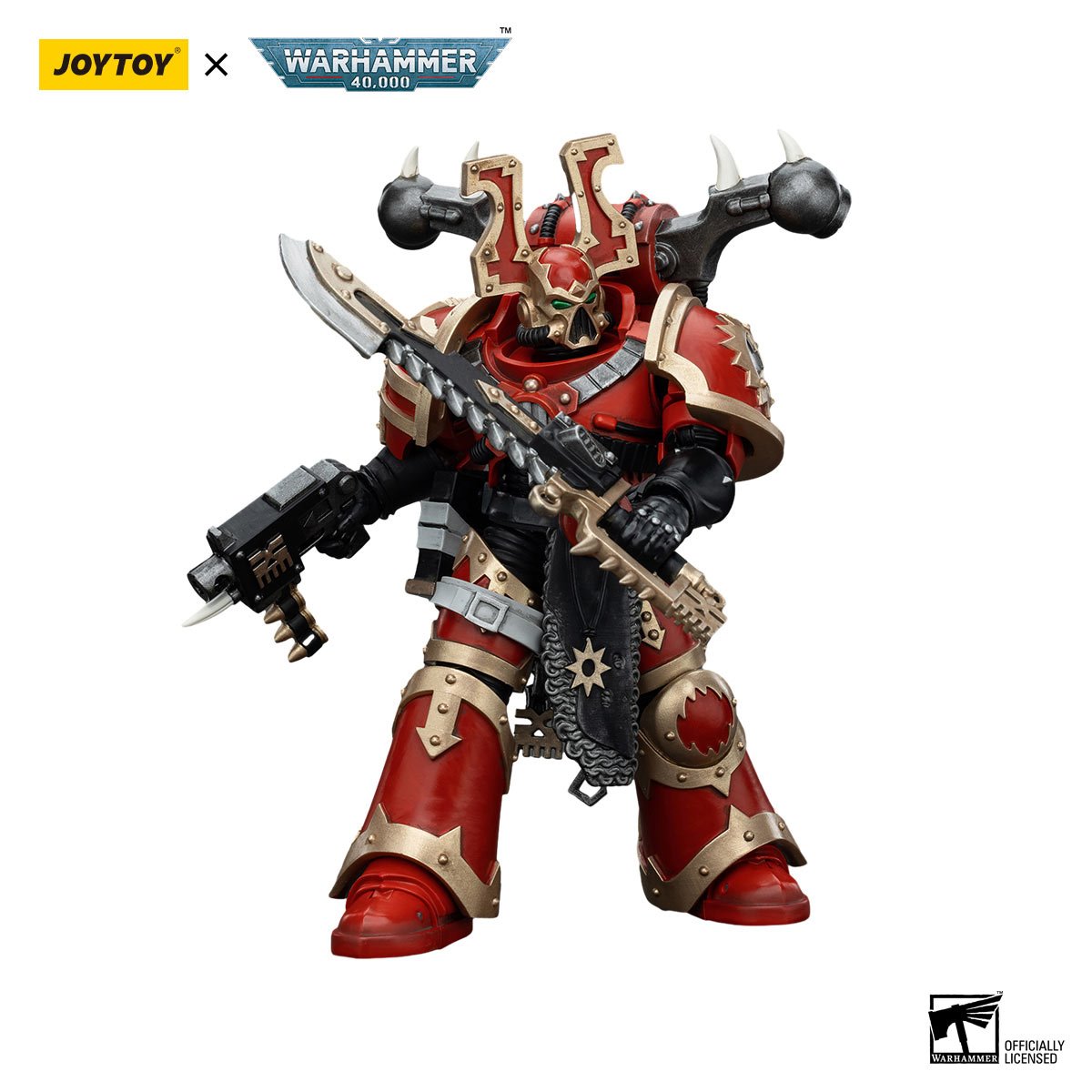 Joy Toy Warhammer 40,000 World Eaters Khorne Berzerker 1 1:18 Scale Action Figure