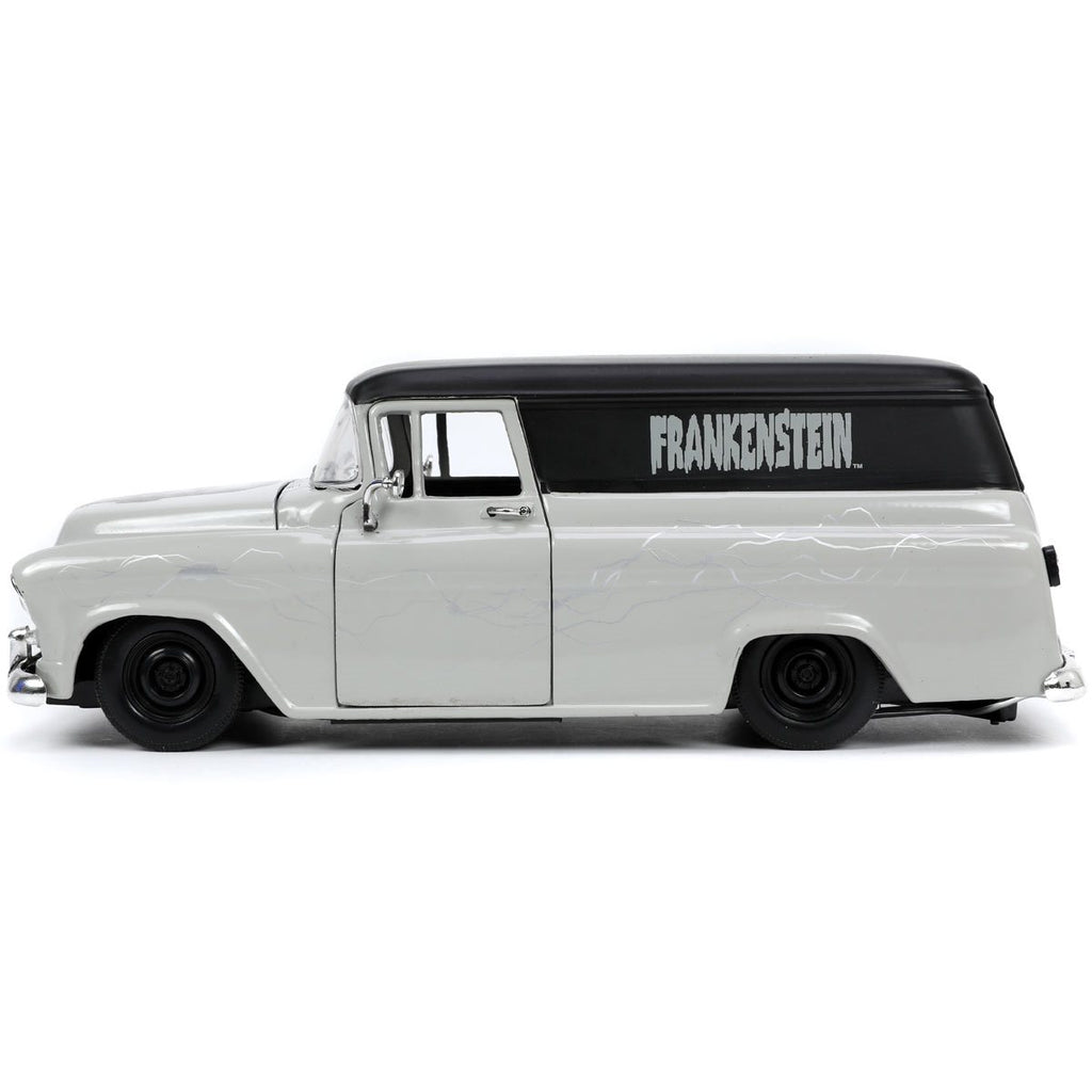 Hollywood Rides Universal Monsters Frankenstein 1957 Chevy Suburban 1:24 Scale Die-Cast Metal Vehicle with Figure
