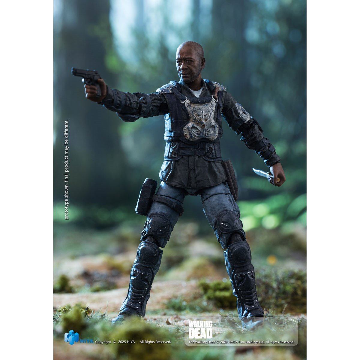 The Walking Dead Morgan Jones 4-Inch Exquisite Mini Series 1:18 Scale Action Figure