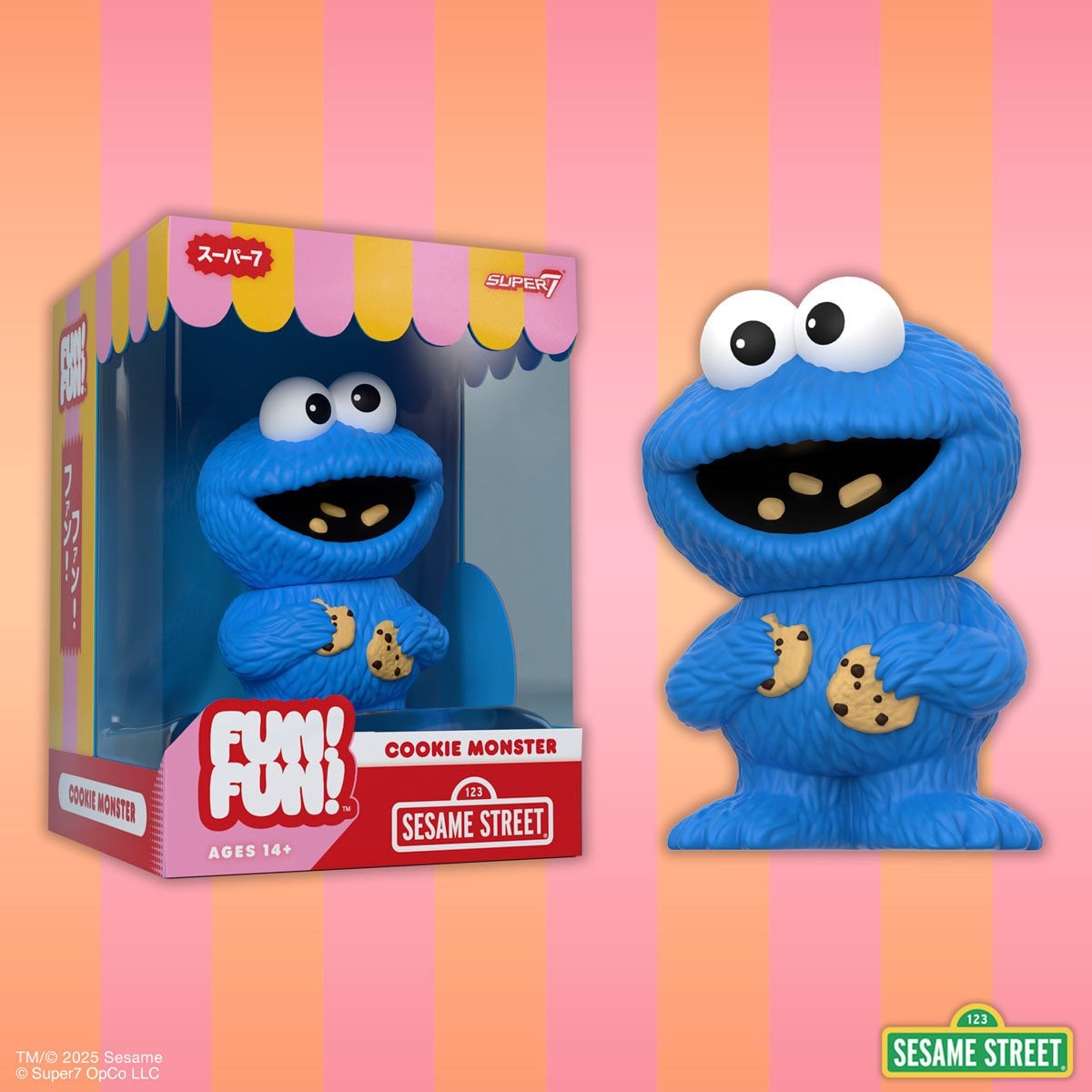 Sesame Street Cookie Monster FUN! FUN! Vinyl Figure