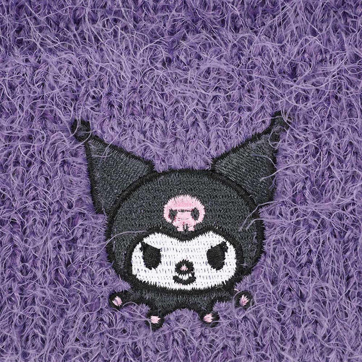 Kuromi Soft and Fuzzy Cuff Beanie