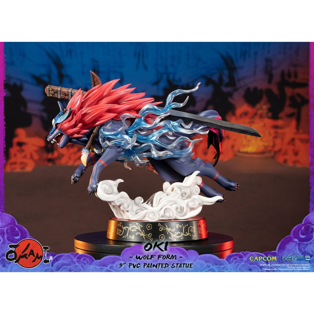 Okami Amaterasu Wolf Form Special Edition Painted Statue