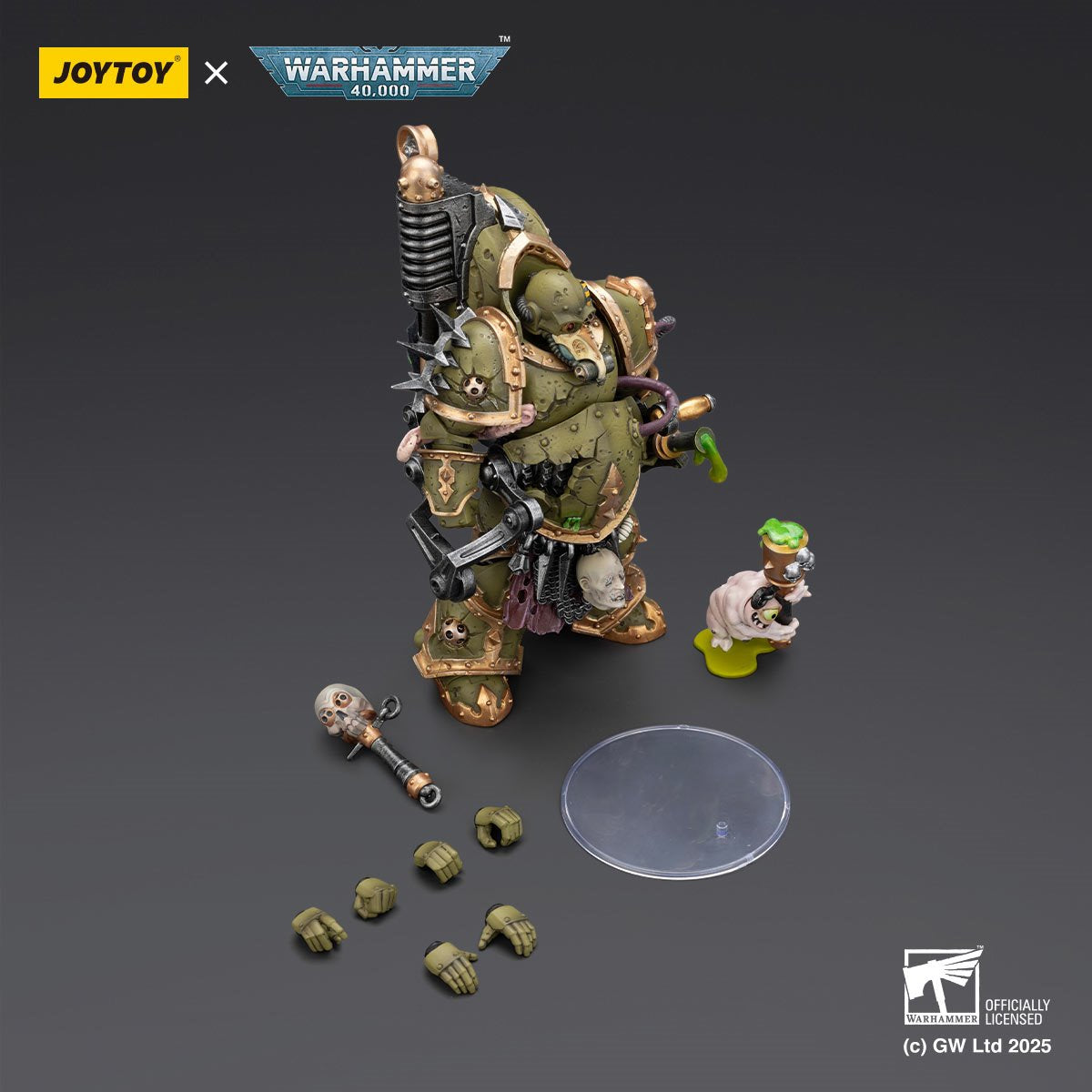 Joy Toy Warhammer 40,000 Death Guard Foul Blightspawn with Plague Sprayer 1:18 Scale Action Figure