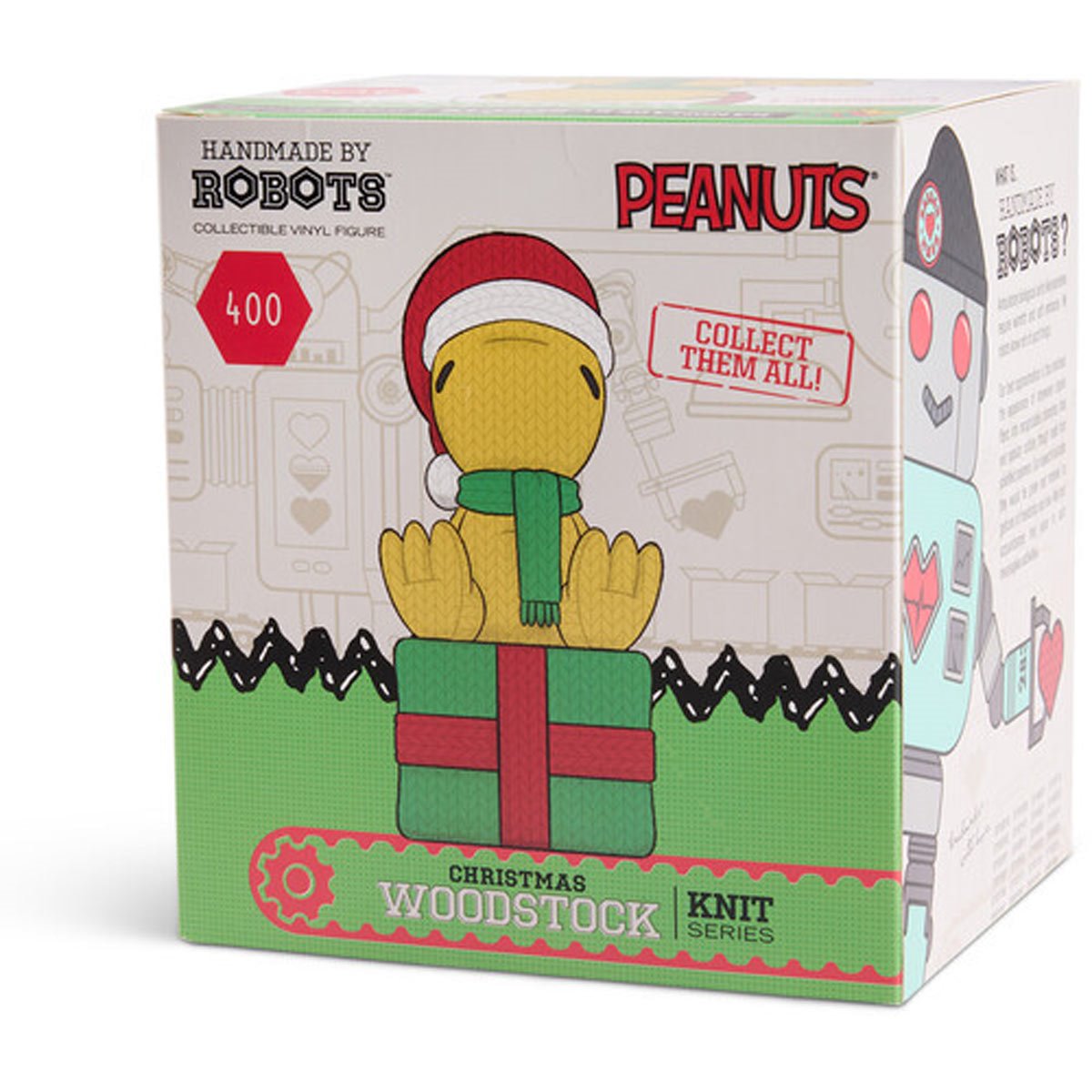 Peanuts Woodstock #400 Christmas Handmade By Robots Vinyl Figure