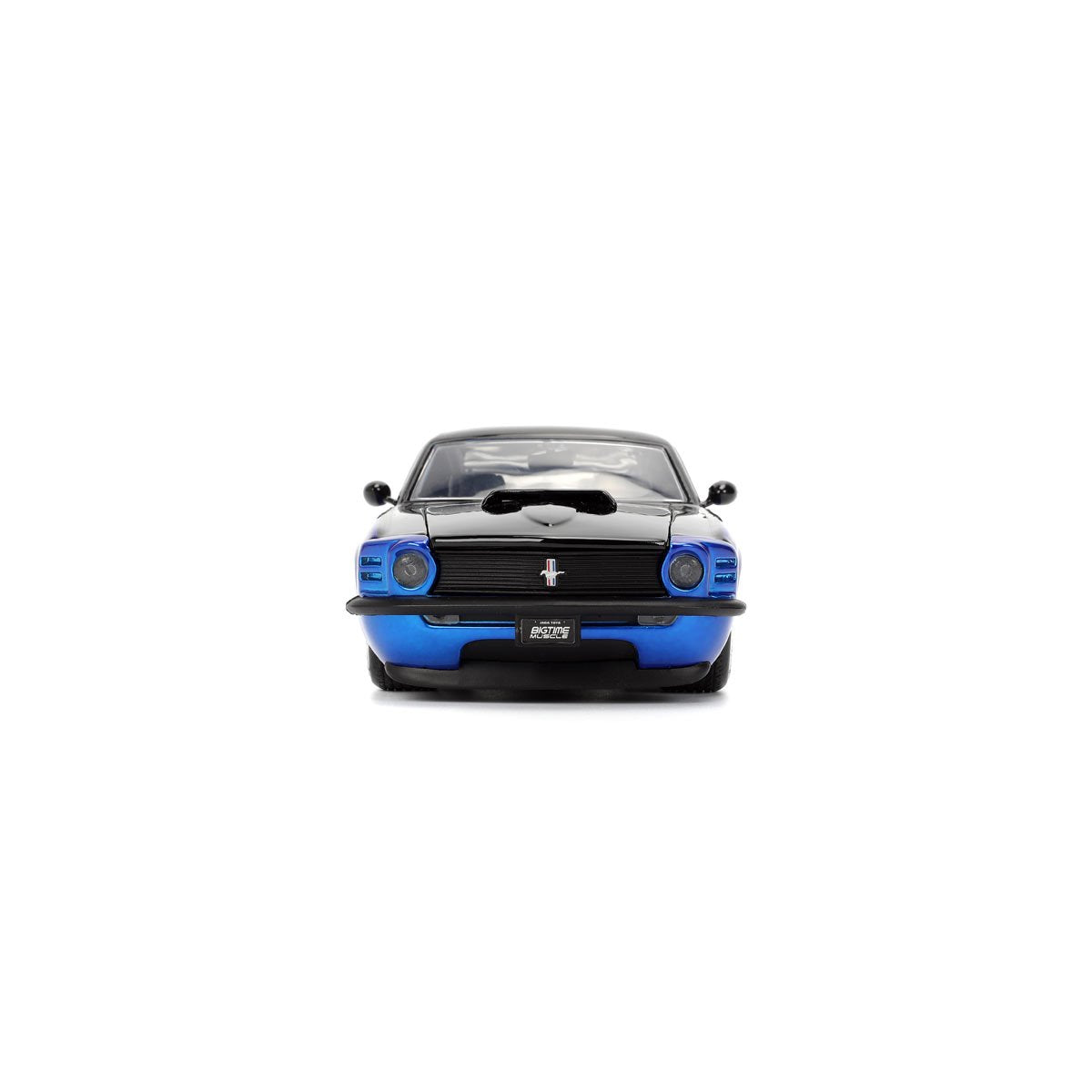 Bigtime Muscle 1970 Ford Mustang Boss 429 Blue Candy Blue with Flames 1:24 Scale Die-Cast Metal Vehicle
