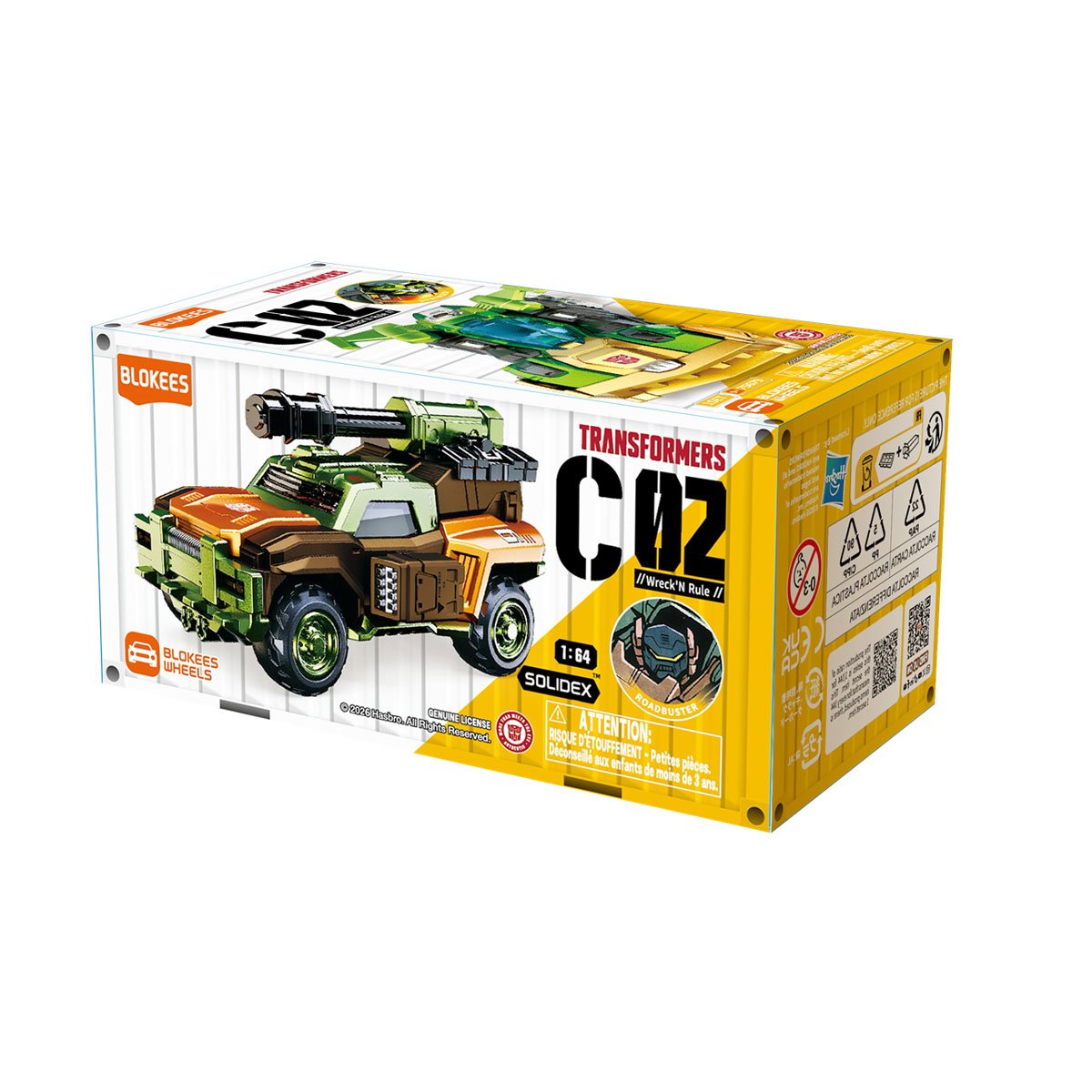 Transformers Wheels C02 Blokees Blind Box Model Kit Display of 12