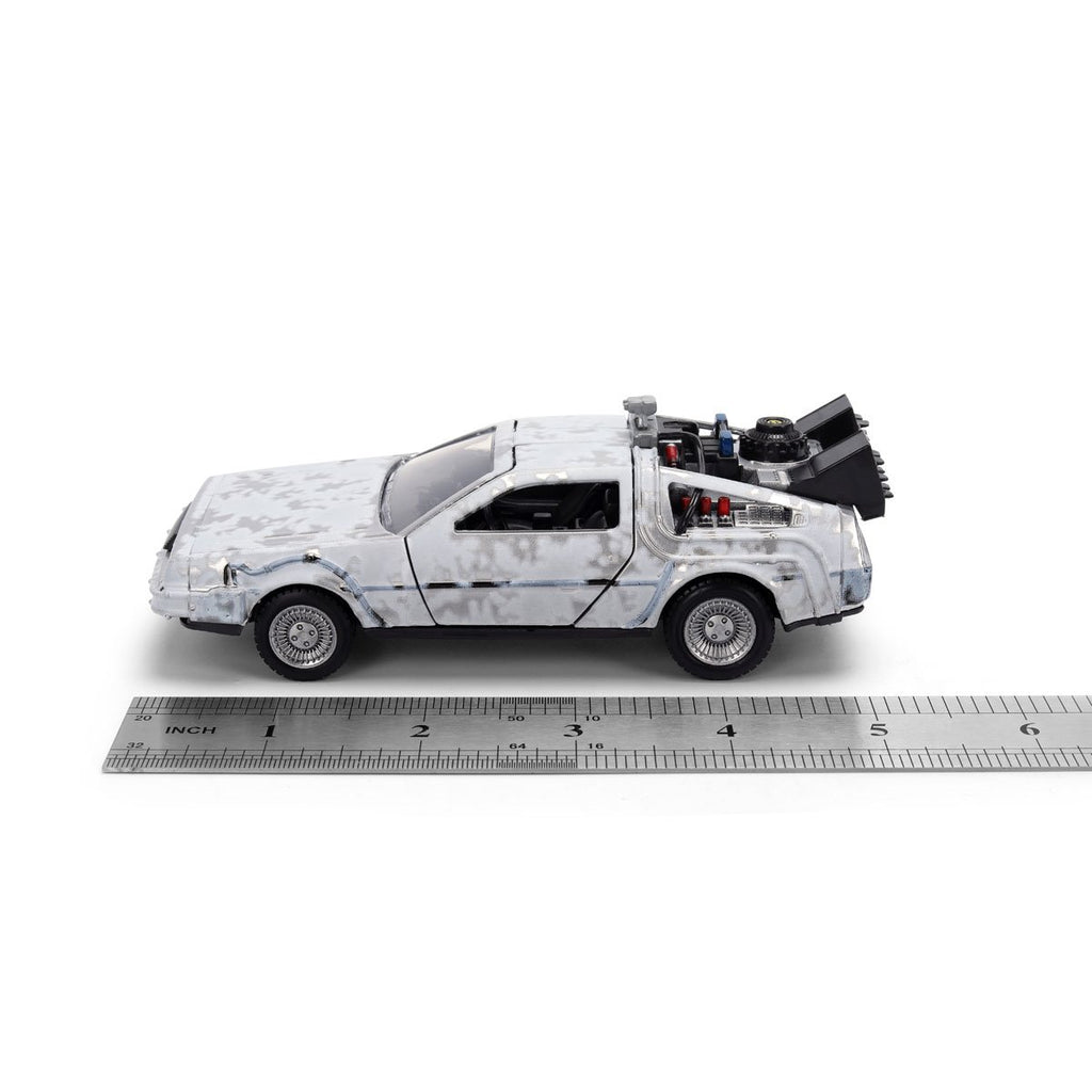 Hollywood Rides Back to the Future Time Machine 40th Anniversary 1:32 Scale Die-Cast Metal Vehicle