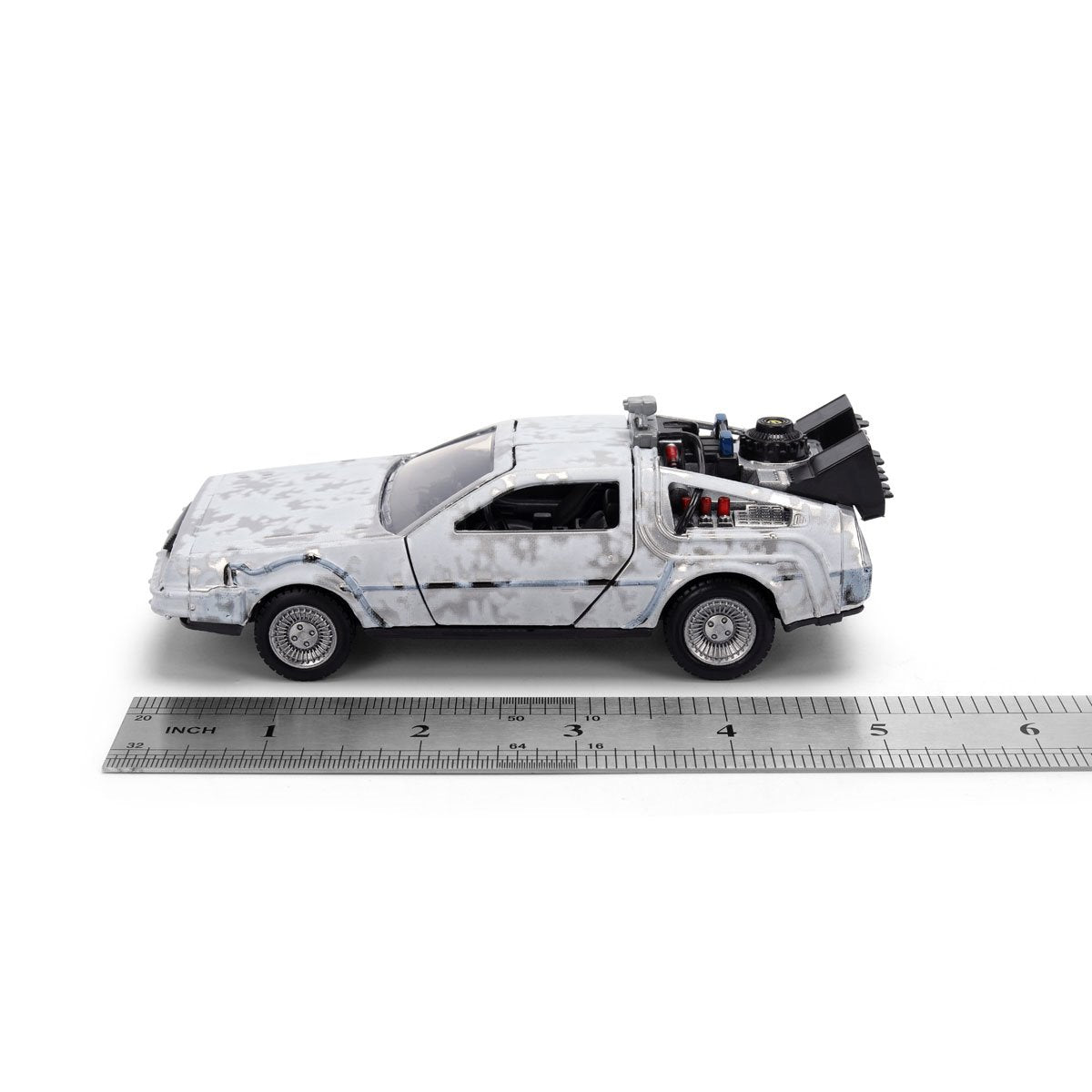Hollywood Rides Back to the Future Time Machine 40th Anniversary 1:32 Scale Die-Cast Metal Vehicle