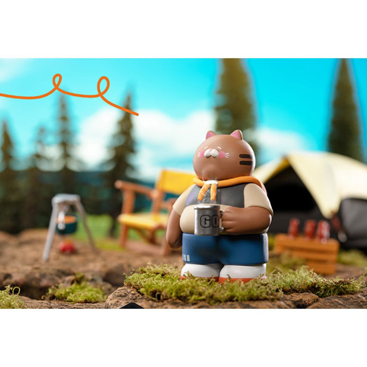 Uncle Cat Go Camping Series 1 Blind Box Vinyl Figure