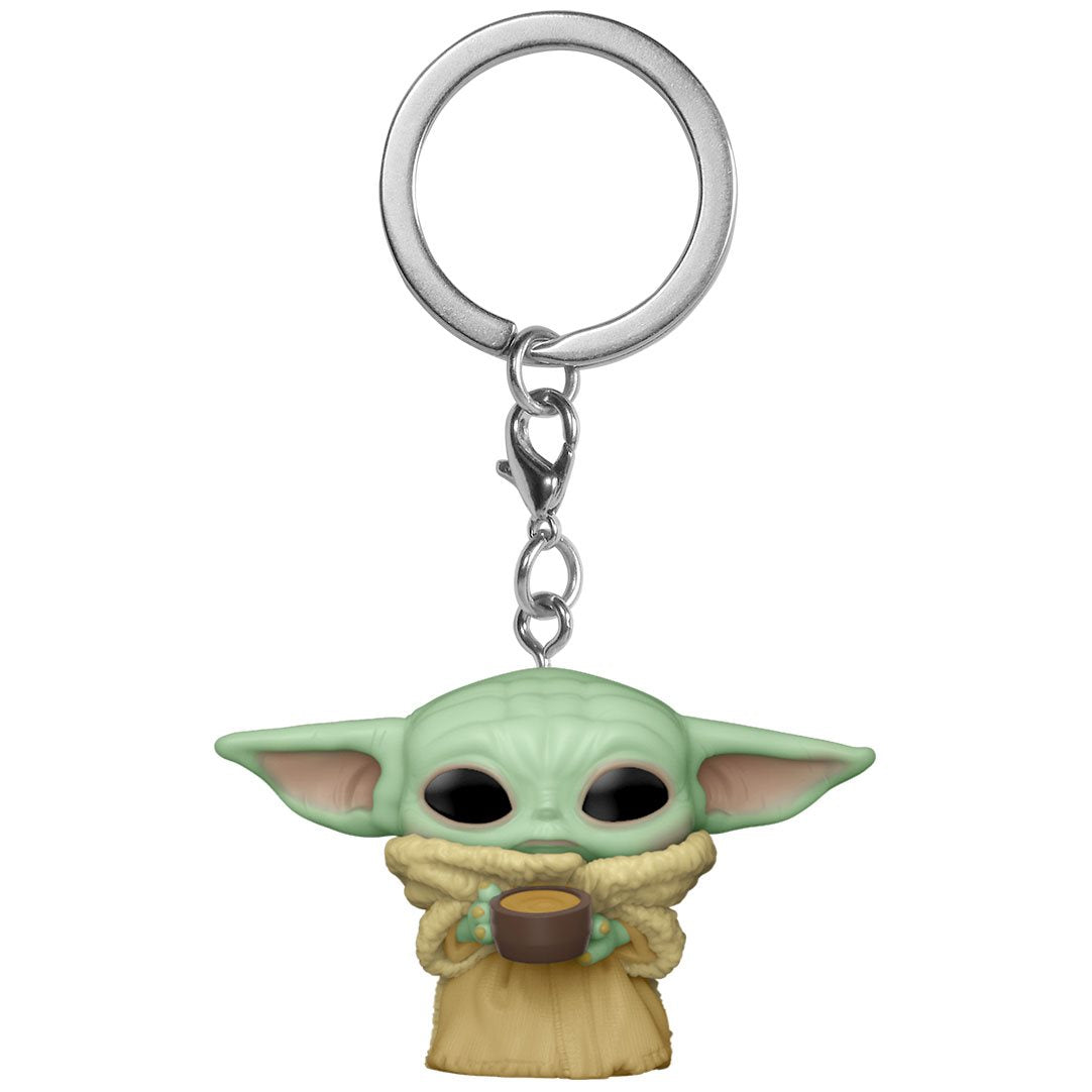 Star Wars: The Mandalorian The Child with Cup Funko Pocket Pop! Key Chain