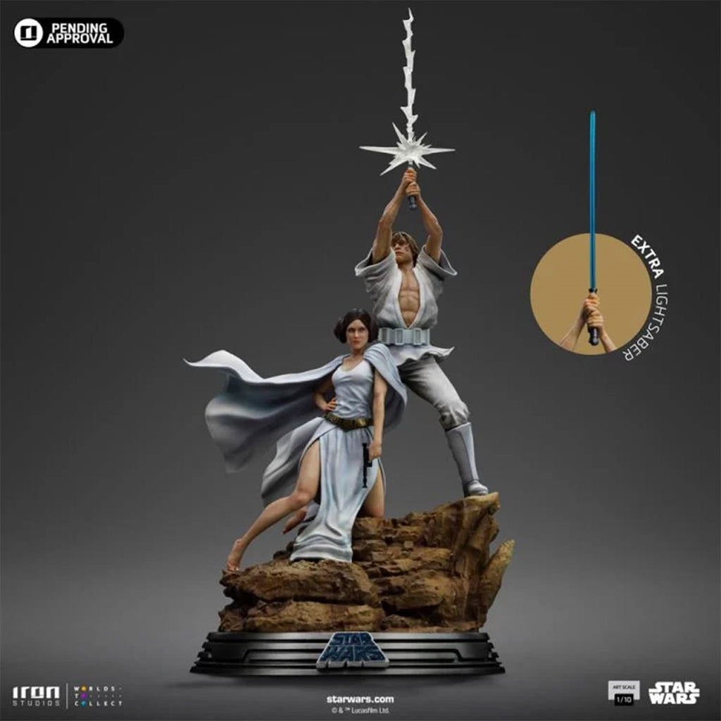 Star Wars: A New Hope Luke and Leia Deluxe 1:10 Art Scale Limited Edition Statue
