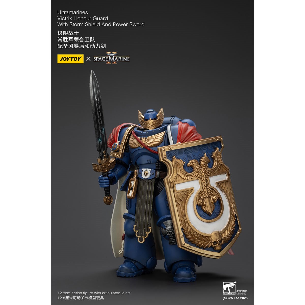 Joy Toy Warhammer Space Marine Ultramarines Victrix Honour Guard Version 2 1:18 Scale Action Figure