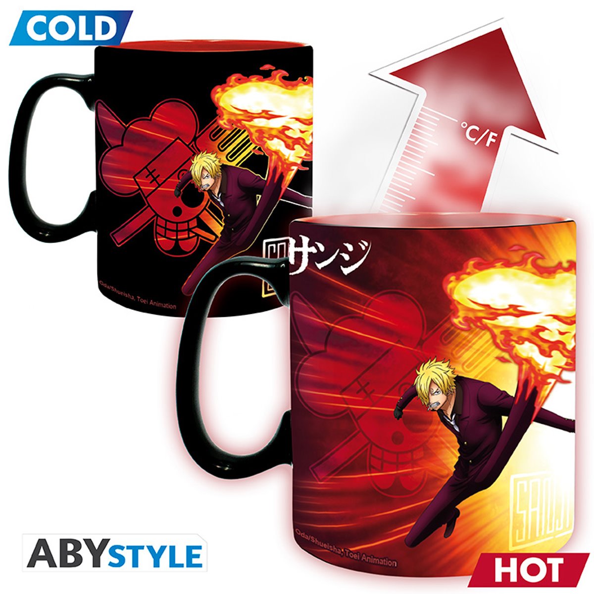 One Piece Zoro & Sanji Heat Change Mug