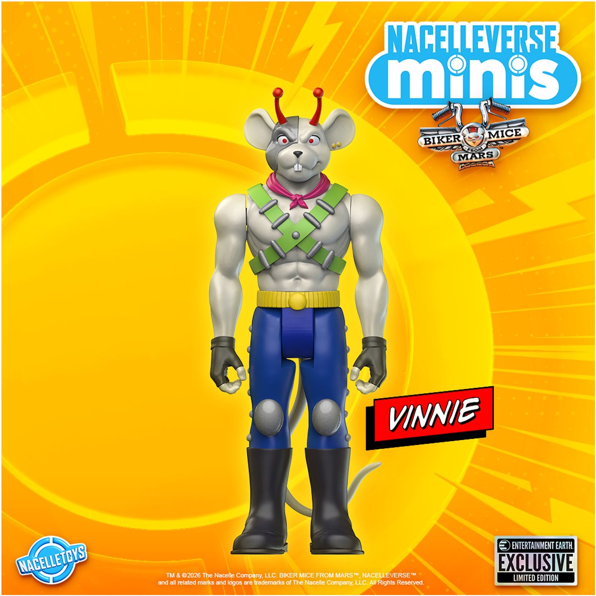 Biker Mice From Mars 3 3/4-Inch Action Figure 3-Pack - Entertainment Earth Exclusive