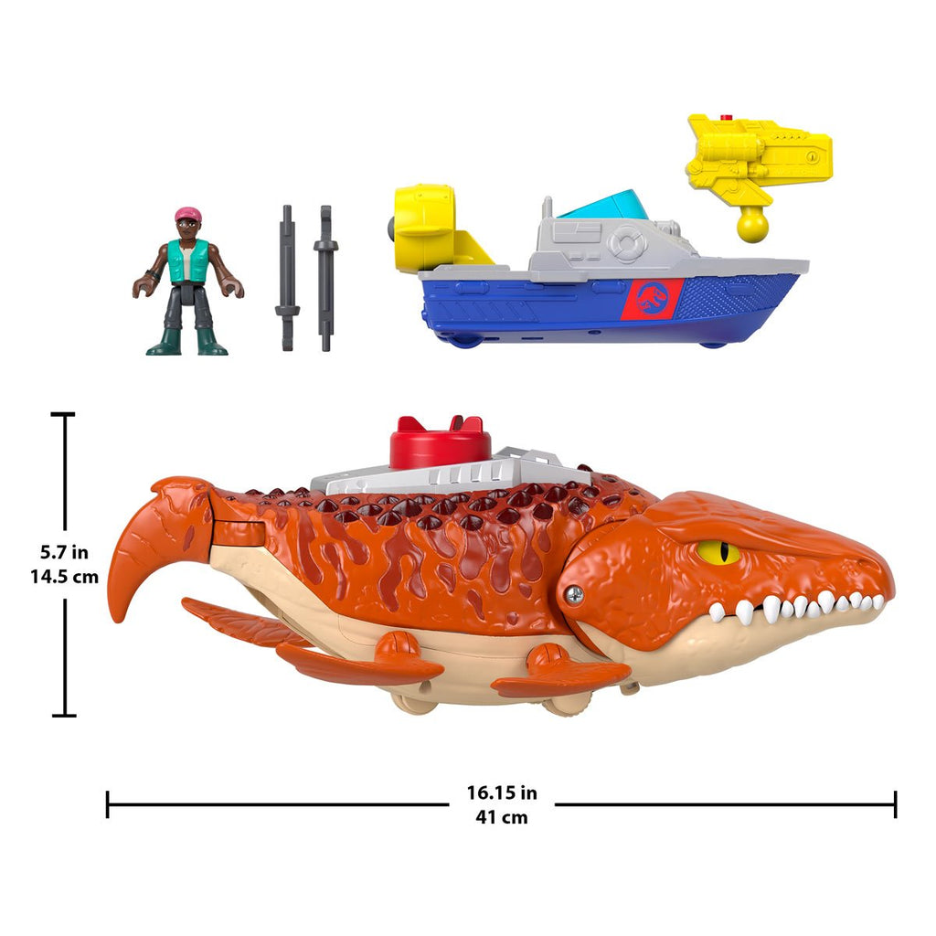 Jurassic World Imaginext Chase and Chomp Mosasaurus Action Figure