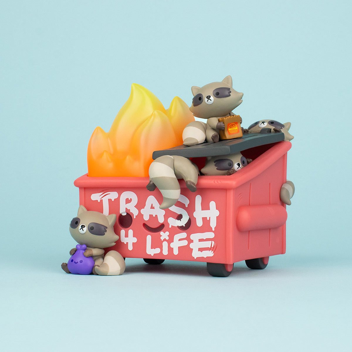 Dumpster Fire Trash Panda Vinyl Figure