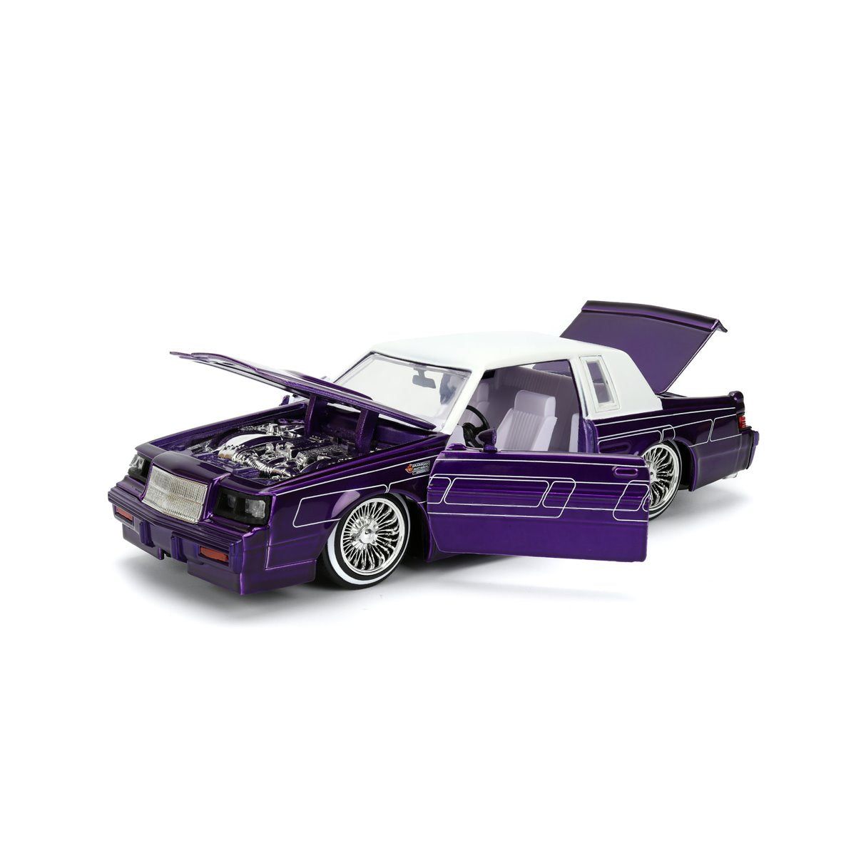Bigtime Muscle 1987 Buick Grand National Candy Purple 1:24 Scale Die-Cast Metal Vehicle