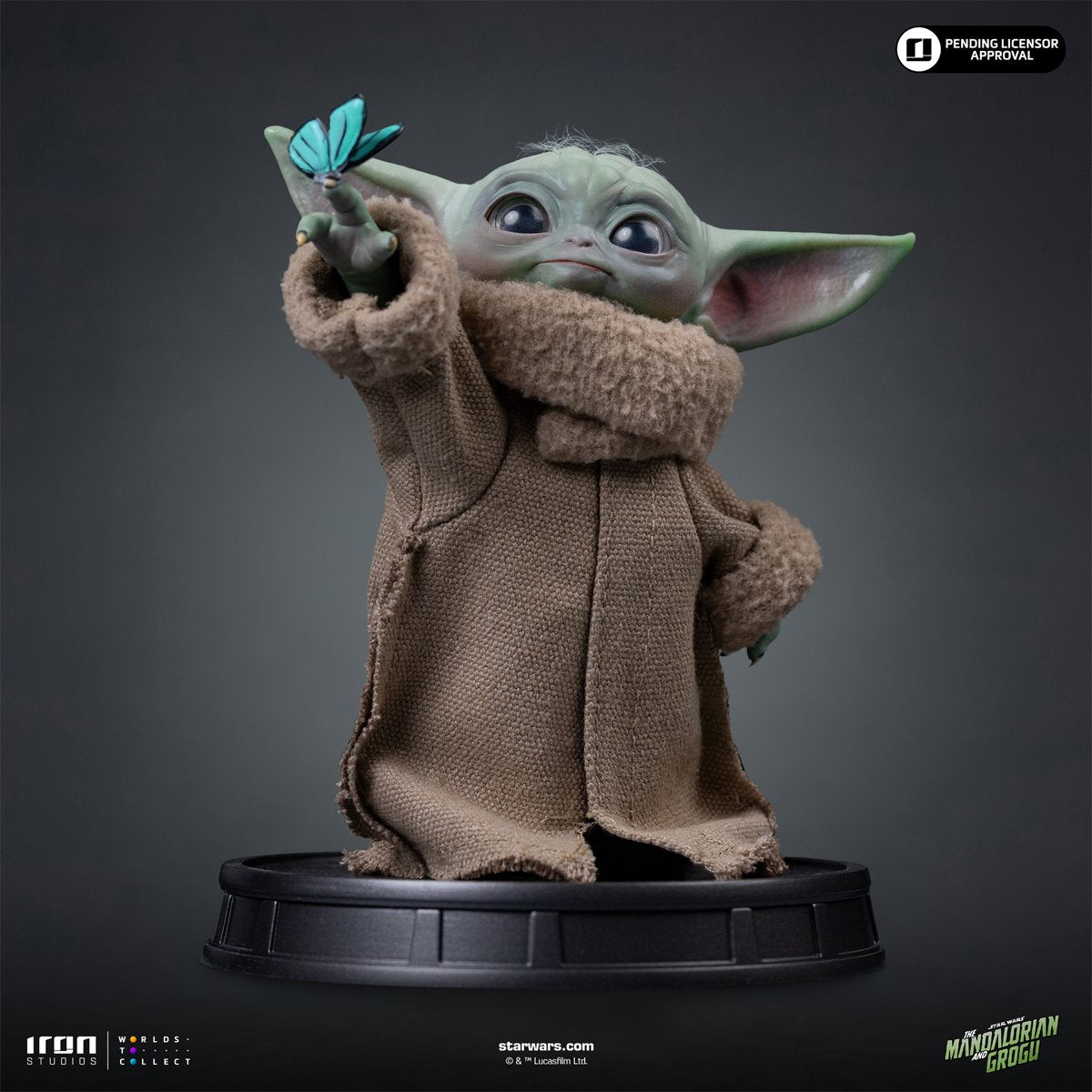 The Mandalorian and Grogu Movie Grogu Butterfly Wonder Limited Edition 1:4 Scale Statue