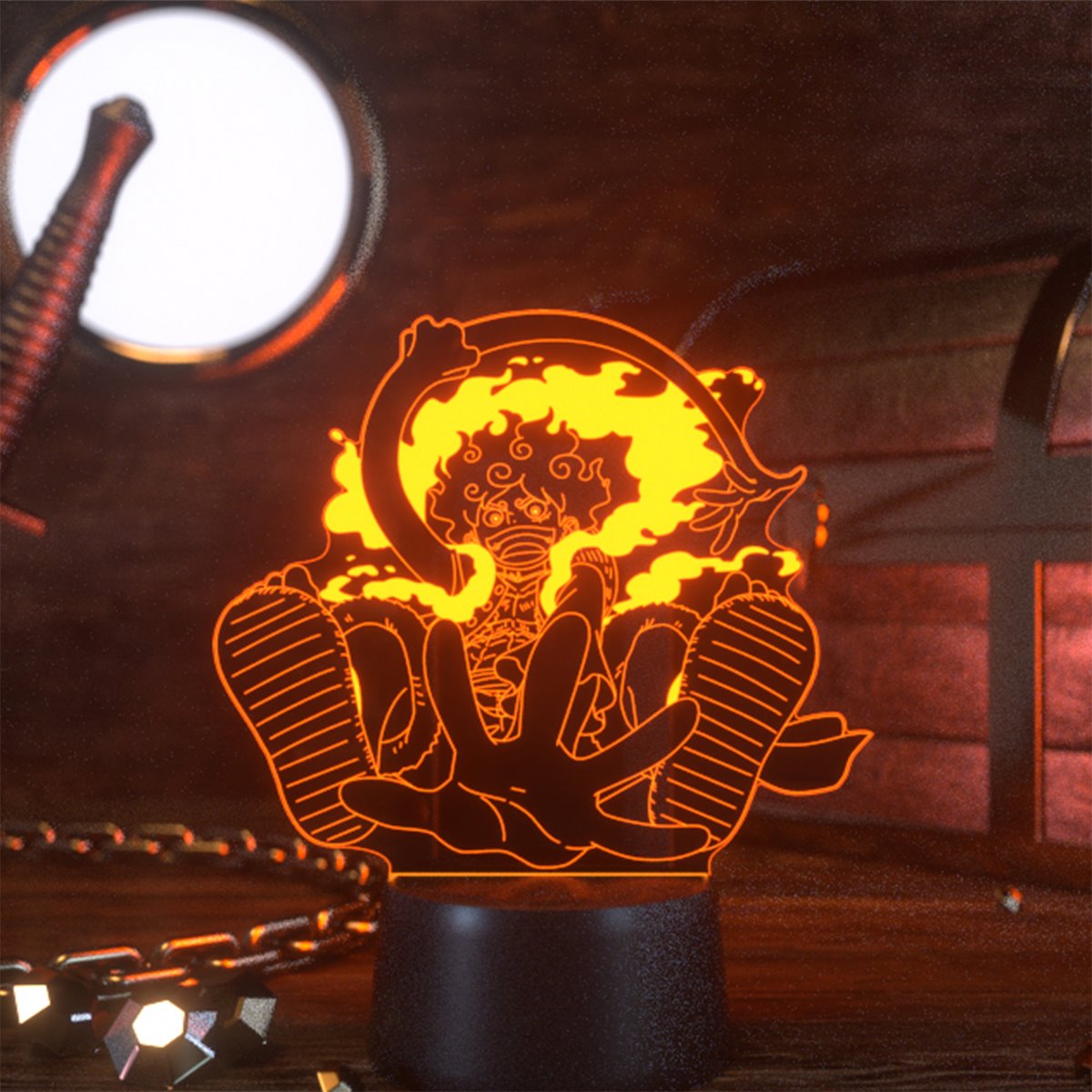 One Piece Luffy Gear 5 Otaku Lamp