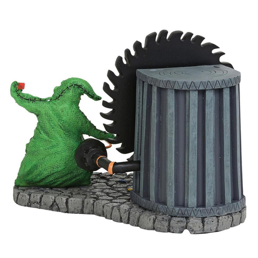 The Nightmare Before Christmas Village Oogie Boogie Gives a Spin Statue