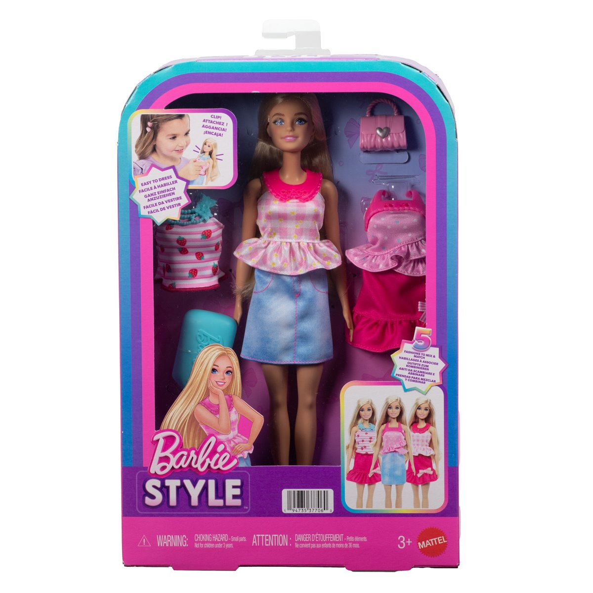 Barbie Easy to Dress Doll & Accessories with Blonde Hair