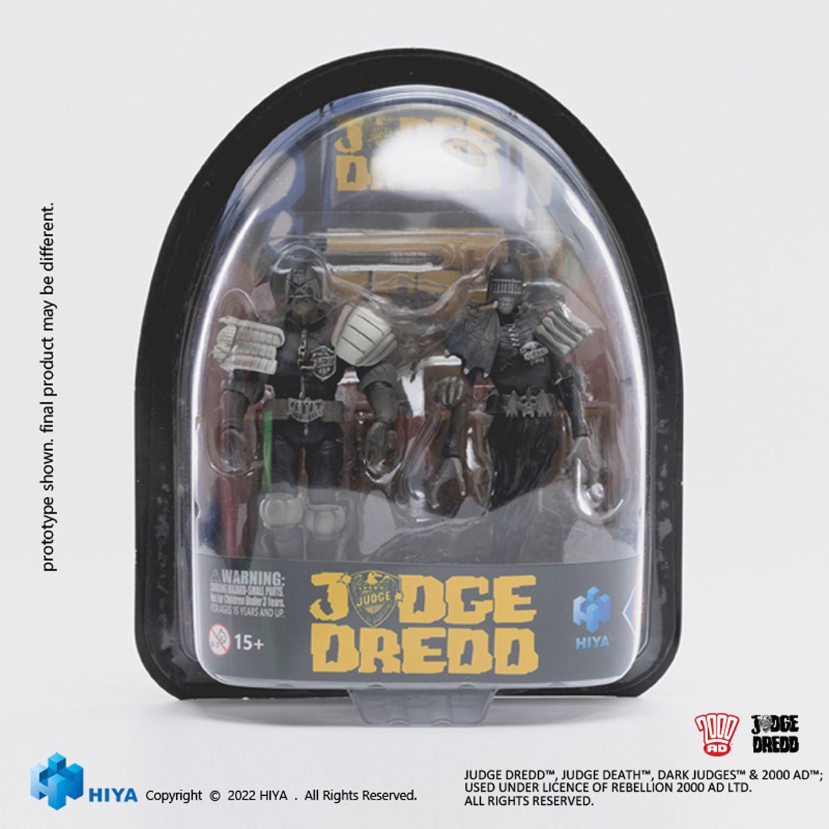 Judge Dredd vs. Death Black and White Exquisite Mini Series 1:18 Scale Action Figure 2-Pack