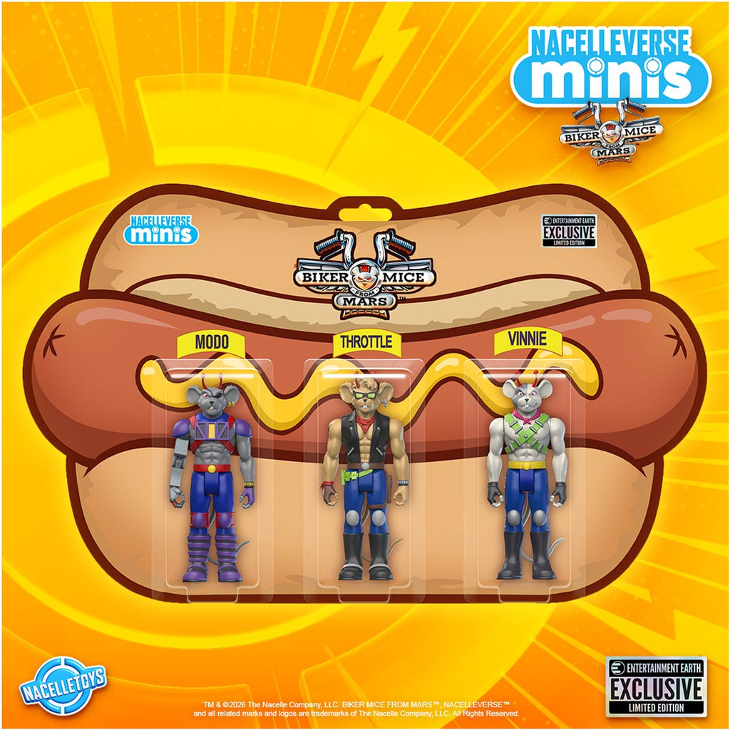 Biker Mice From Mars 3 3/4-Inch Action Figure 3-Pack - Entertainment Earth Exclusive