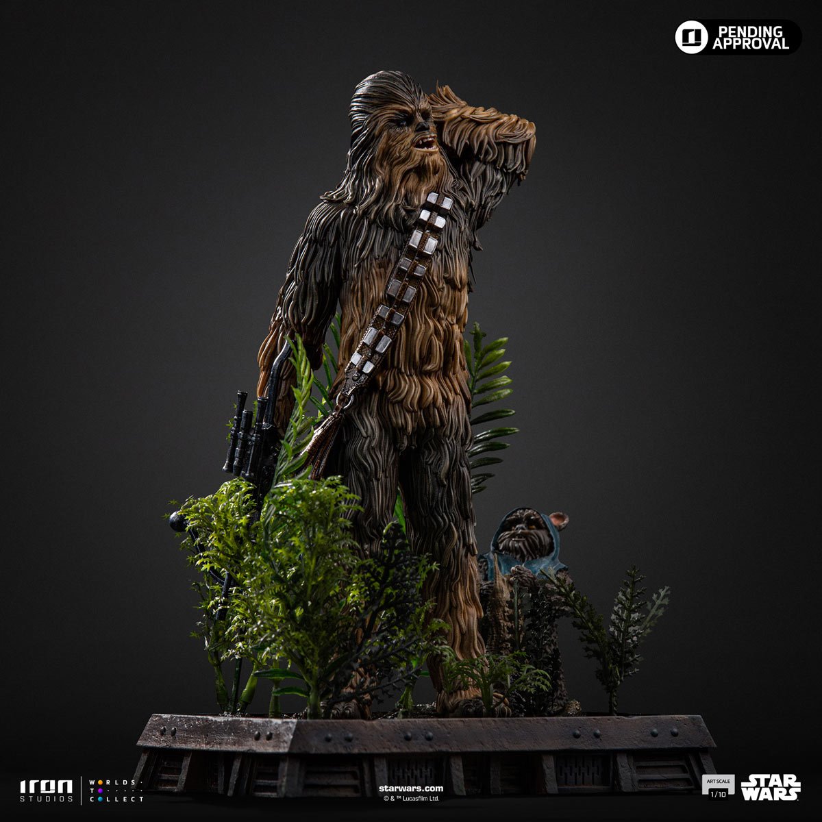 Star Wars: Return of the Jedi Chewbacca and Tokkat 1:10 Art Scale Limited Edition Statue