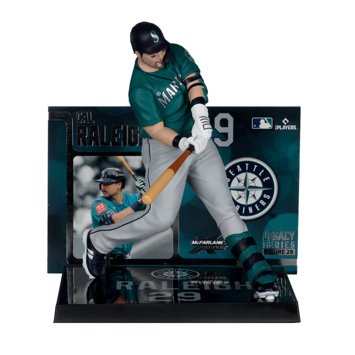 MLB SportsPicks Seattle Mariners Cal Raleigh 7-Inch Posed Figure