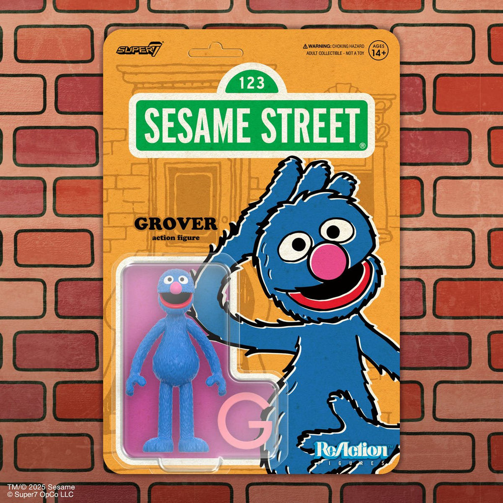 Sesame Street Grover 3 3/4-Inch ReAction Figure