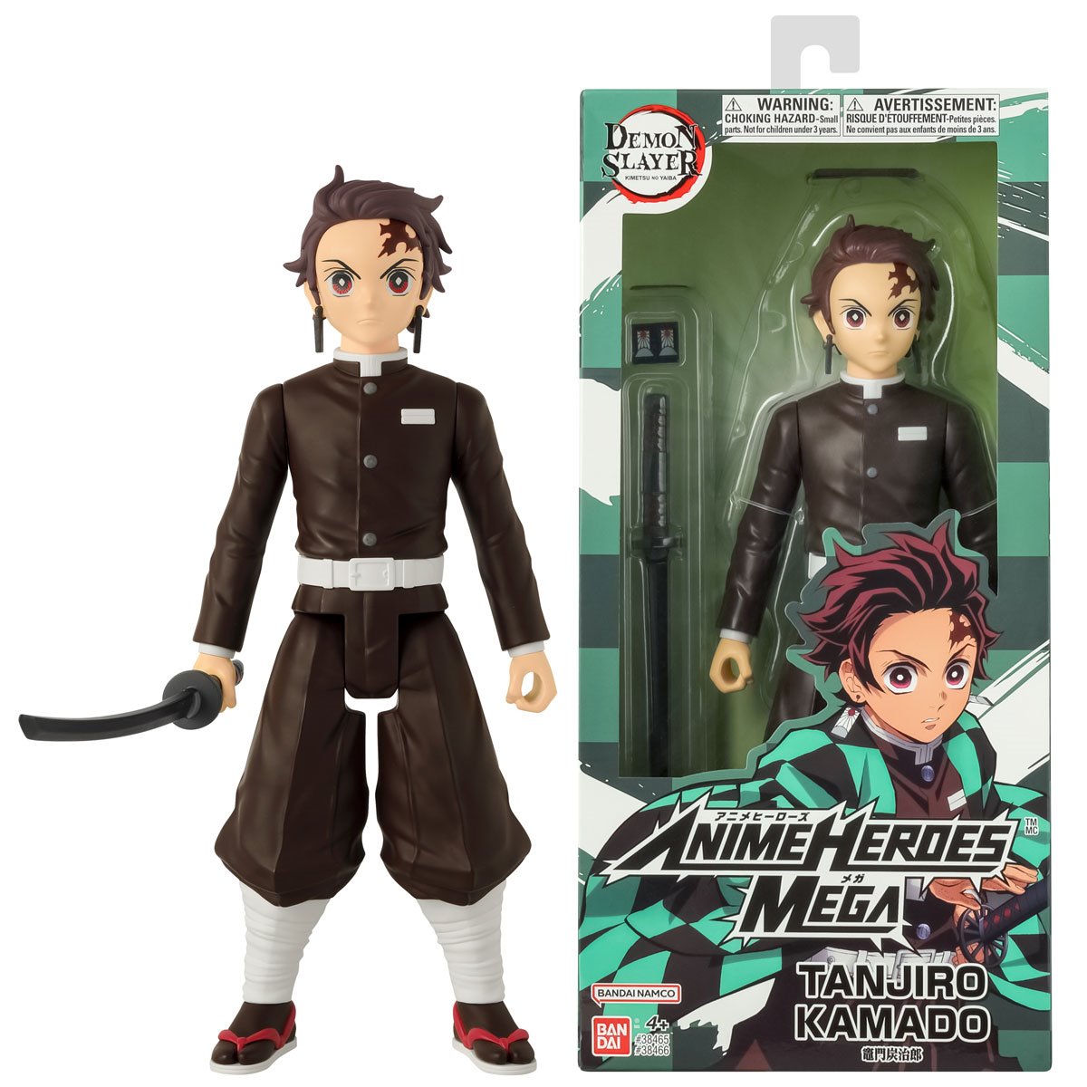 Demon Slayer: Kimetsu no Yaiba Anime Heroes MEGA Tanjiro Kamado 12-Inch Action Figure