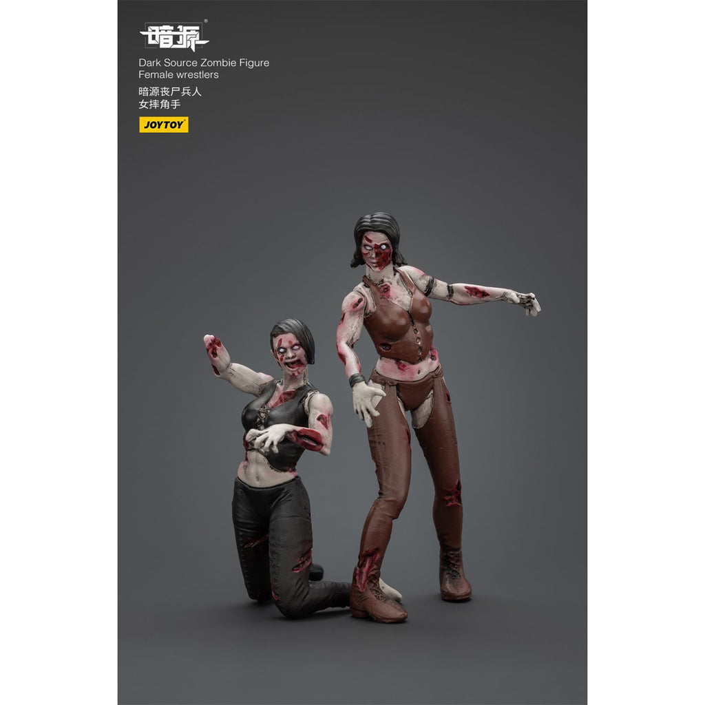 Joy Toy Dark Source Zombie Female Wrestler 1:25 Scale Action Figure 2-Pack