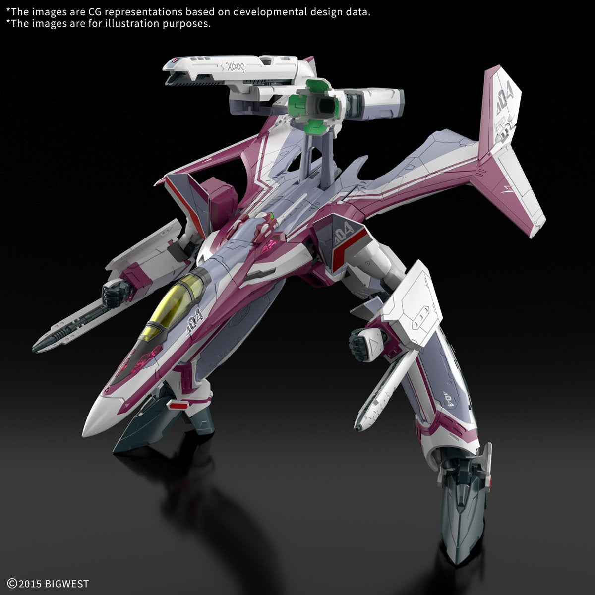 Macross Delta VF-31C Siegfried Mirage Farina Jenius Use Deluxe Set High Grade 1:100 Scale Model Kit