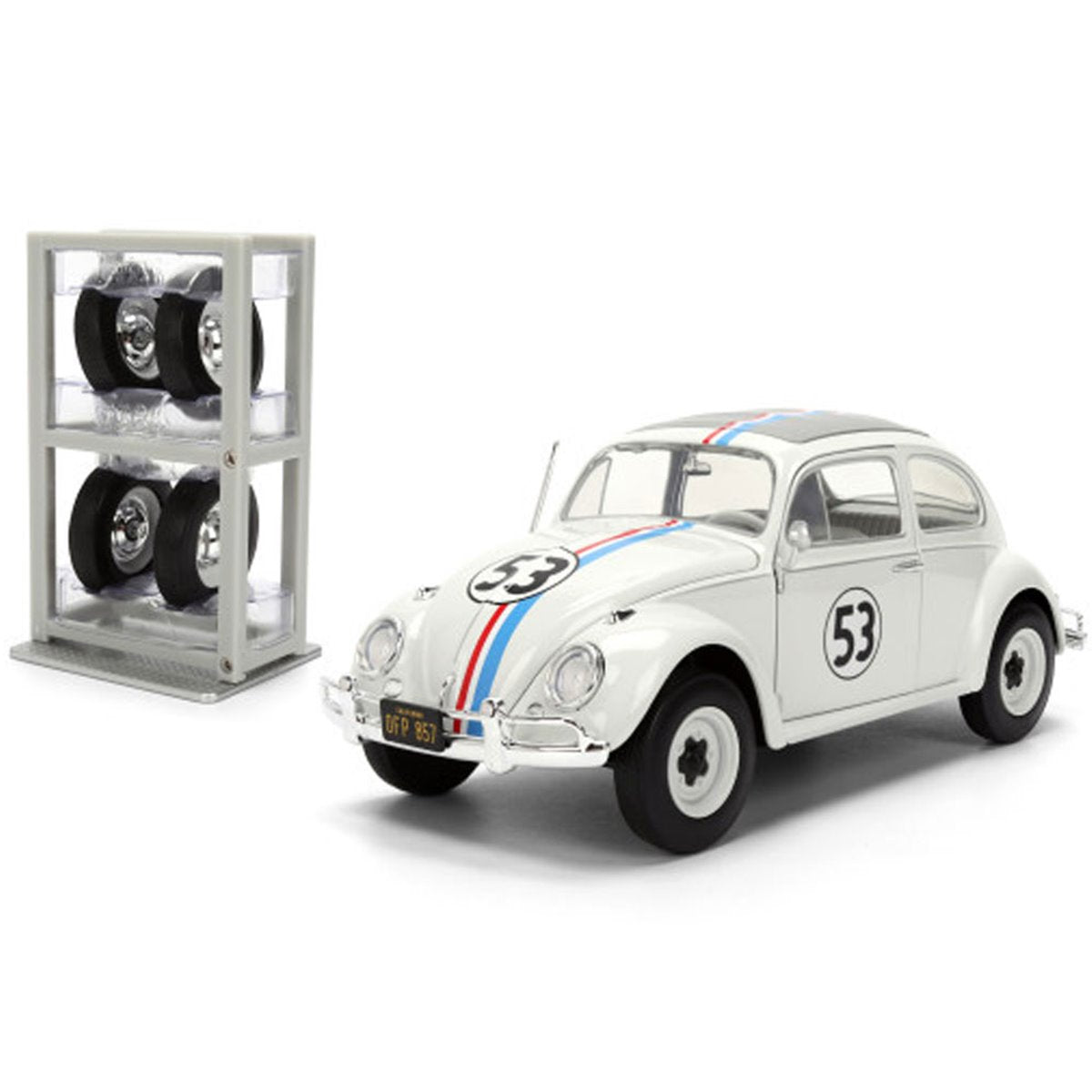 Hollywood Rides Disney The Love Bug Herbie Volkswagen Beetle 1:24 Scale Die-Cast Metal Vehicle