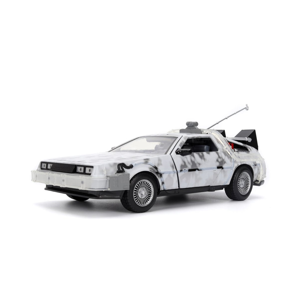 Hollywood Rides Back to the Future Time Machine Frosted 1:24 Die-Cast Metal Vehicle