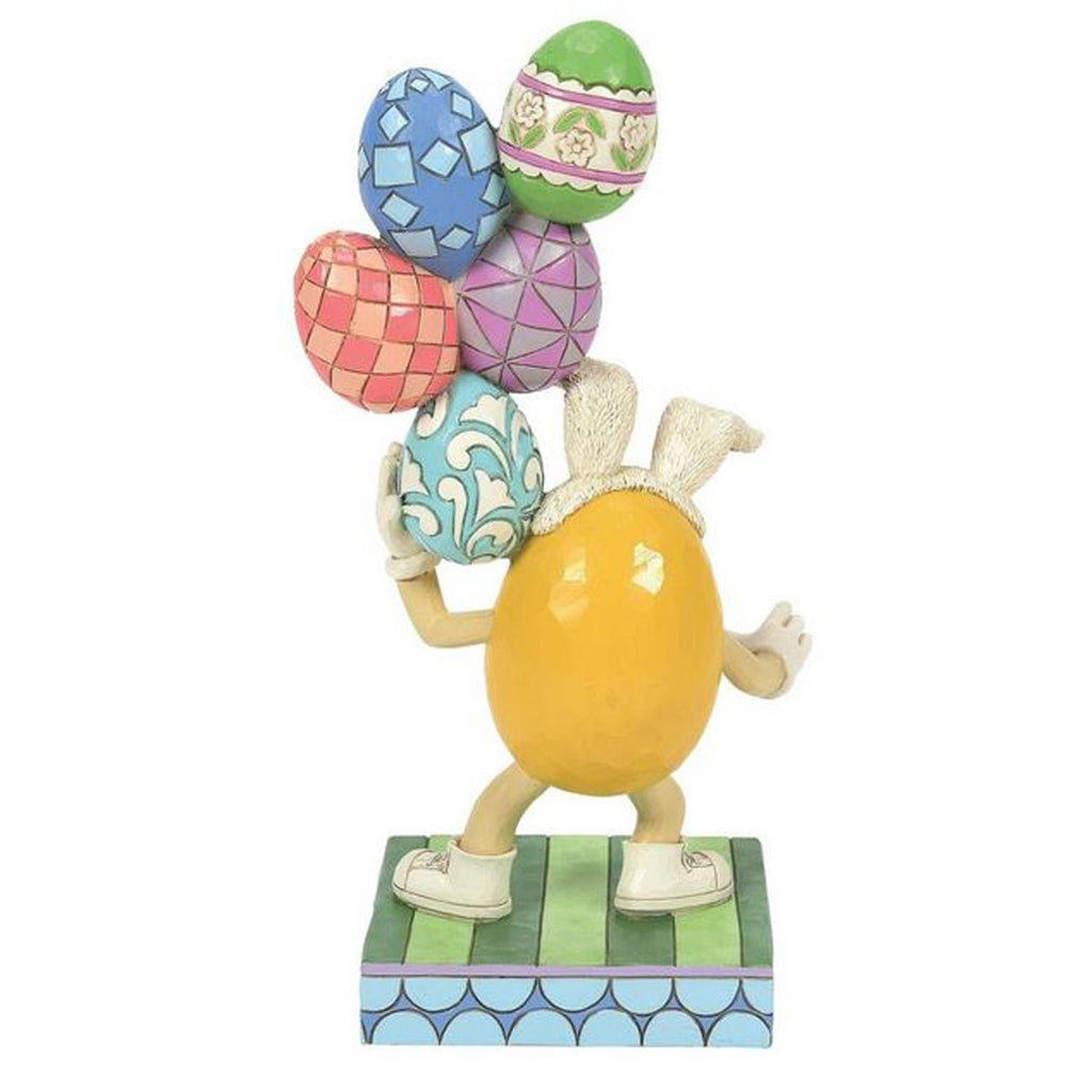 M&M's Yellow Character with Eggs By Jim Shore Statue