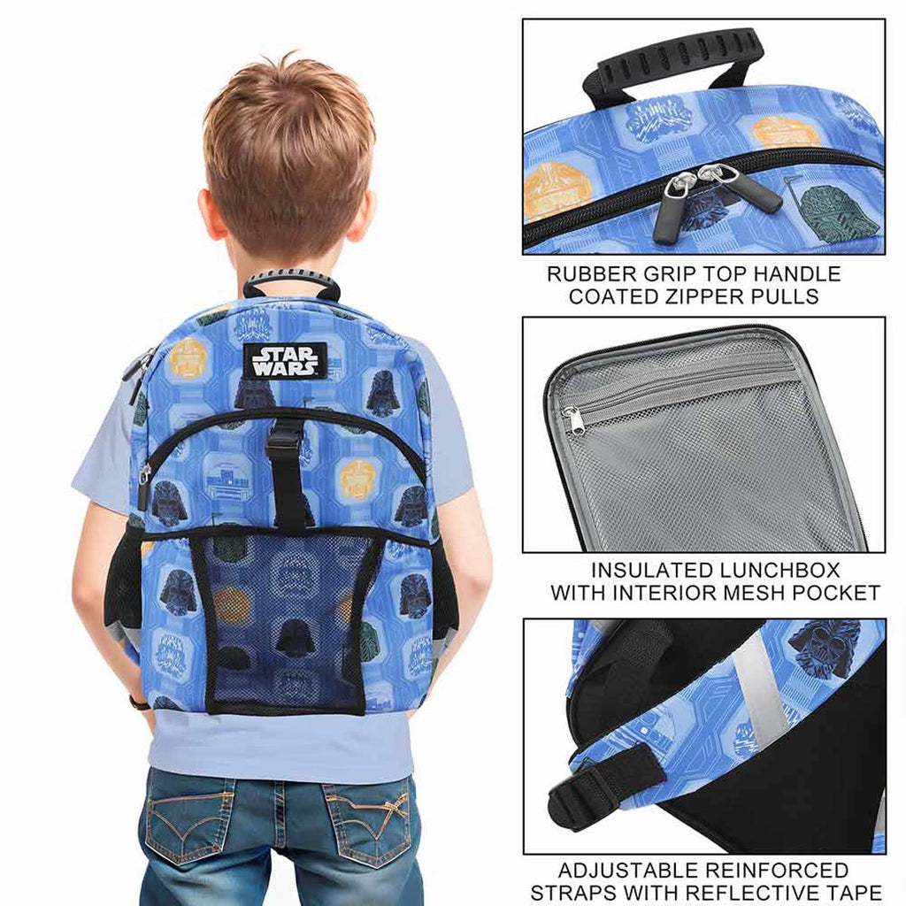 Star Wars All Over Print Youth Backpack Set