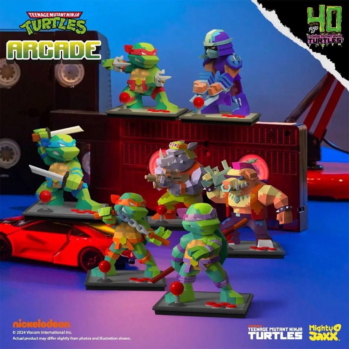 Teenage Mutant Ninja Turtles Arcade Series 1 Mini-Figure Display Tray of 6