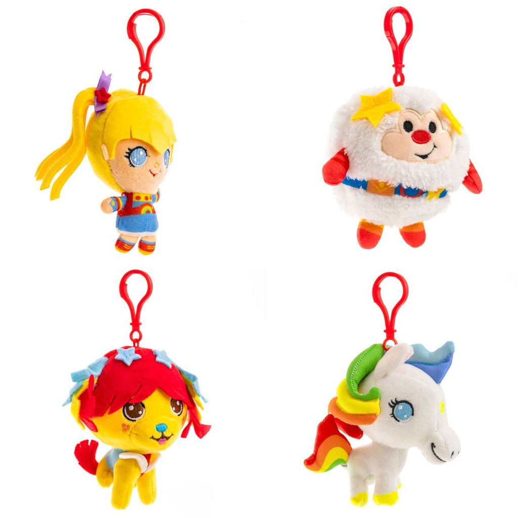 Rainbow Brite Plush Backpack Clip Case of 12