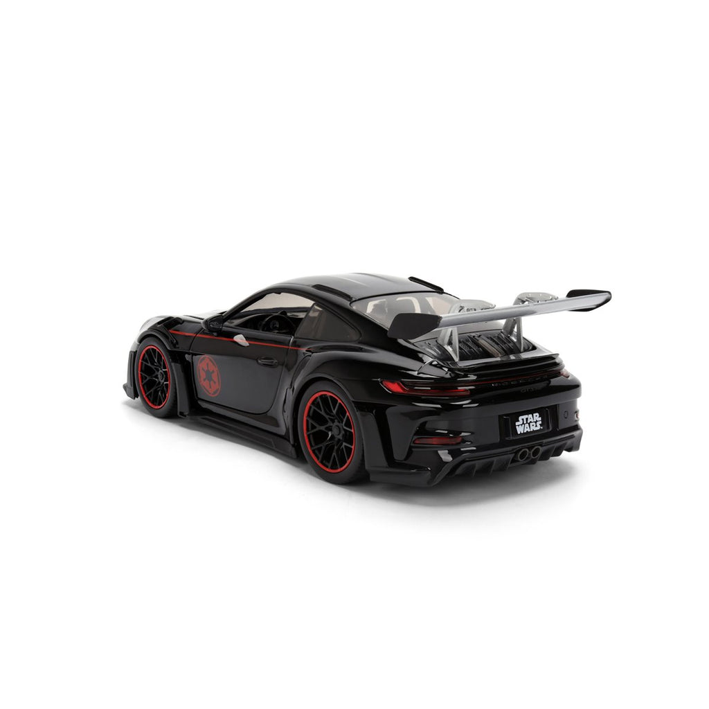Hollywood Rides Star Wars Porsche 911 GT3 RS 992 1:24 Scale Die-Cast Metal Vehicle with Darth Vader Figure