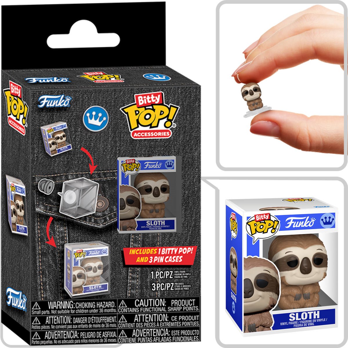 Funko Bitty Pop! Pin Case 4-Pack