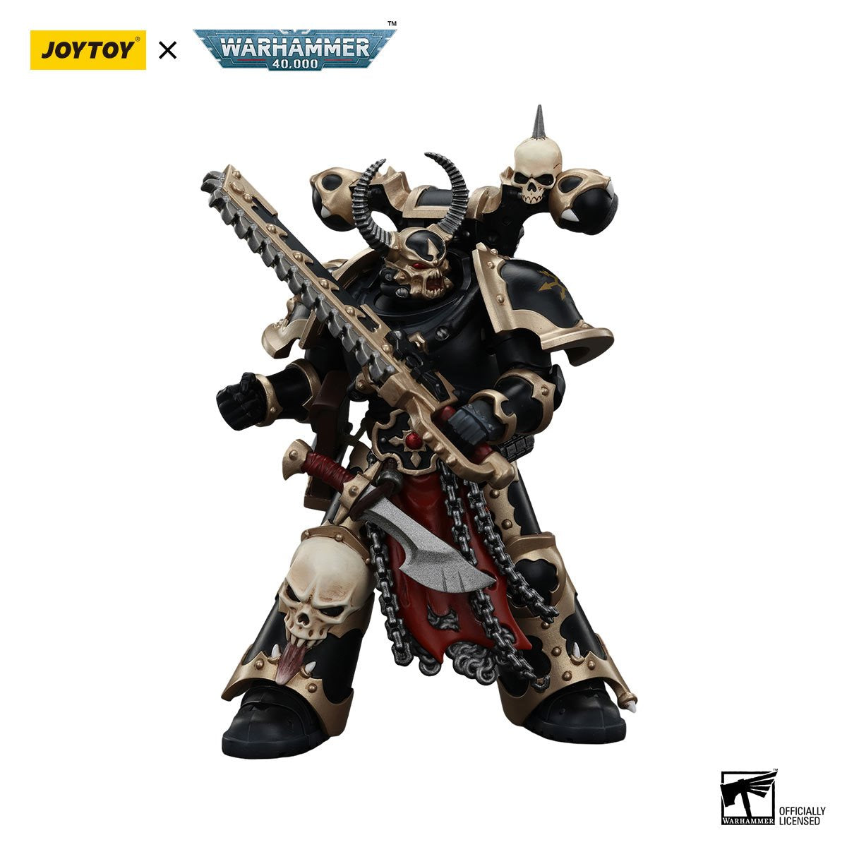 Joy Toy Warhammer 40,000 Chaos Space Marines Black Legion Chosen Chainsword 1:18 Scale Action Figure