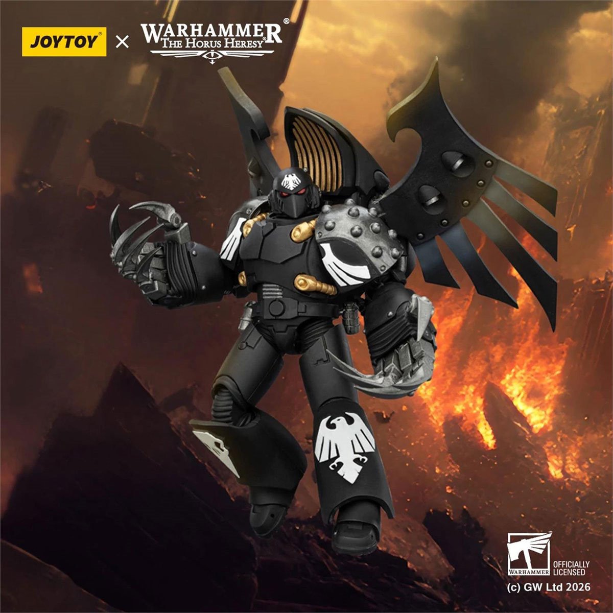 Joy Toy Warhammer The Horus Heresy Raven Guard Dark Fury with Lightning Claws 1:18 Scale Action Figure