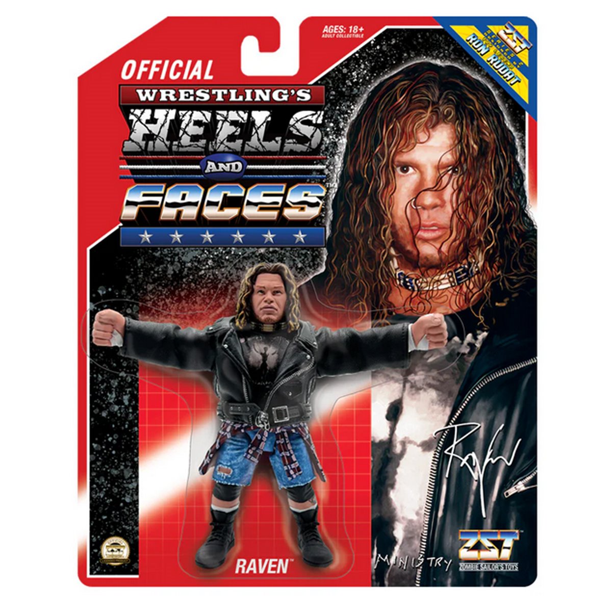 Wrestling's Heels and Faces Series 2 Raven 4 1/2-Inch Scale Action Figure