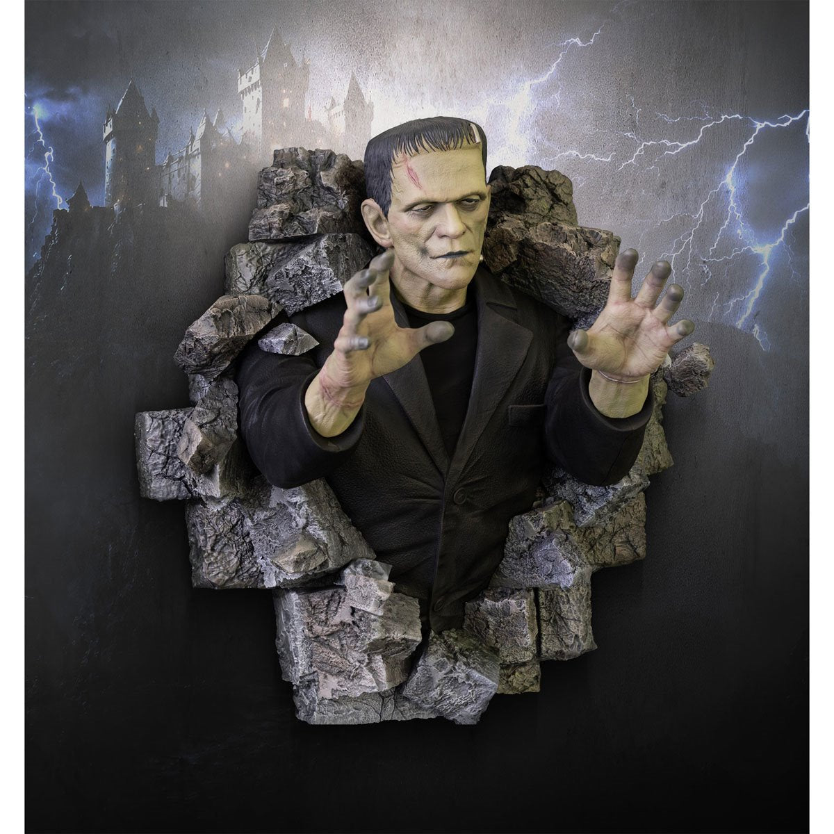 Frankenstein 1:1 Scale Life-Size Wall Sculpture Mount