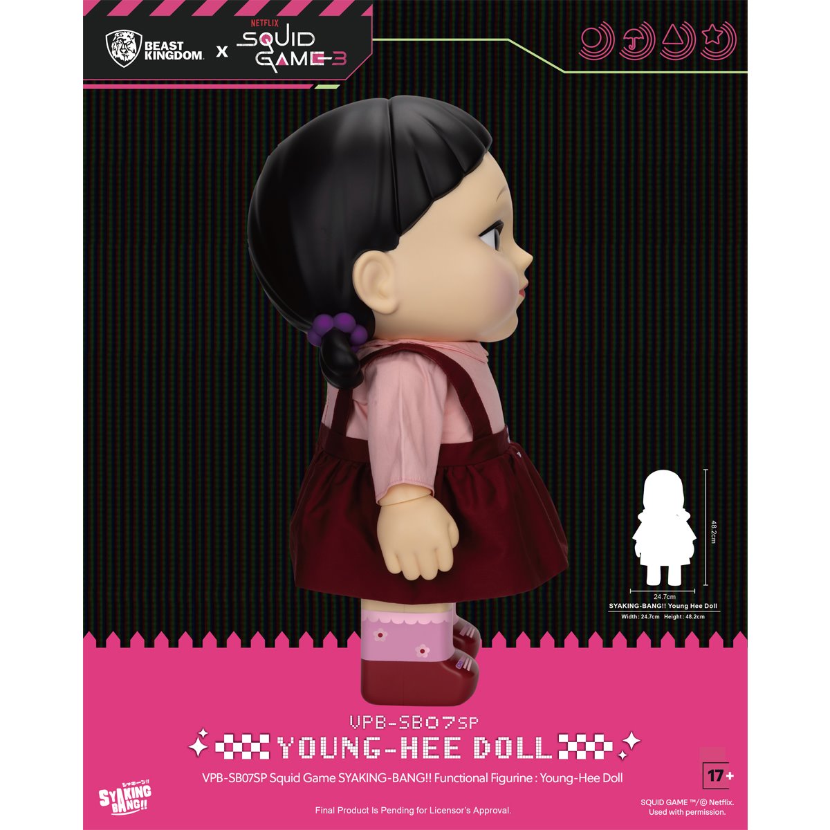 Squid Game Young-Hee Doll VPB-SB07SP Syaking-Bang!! Piggy Bank