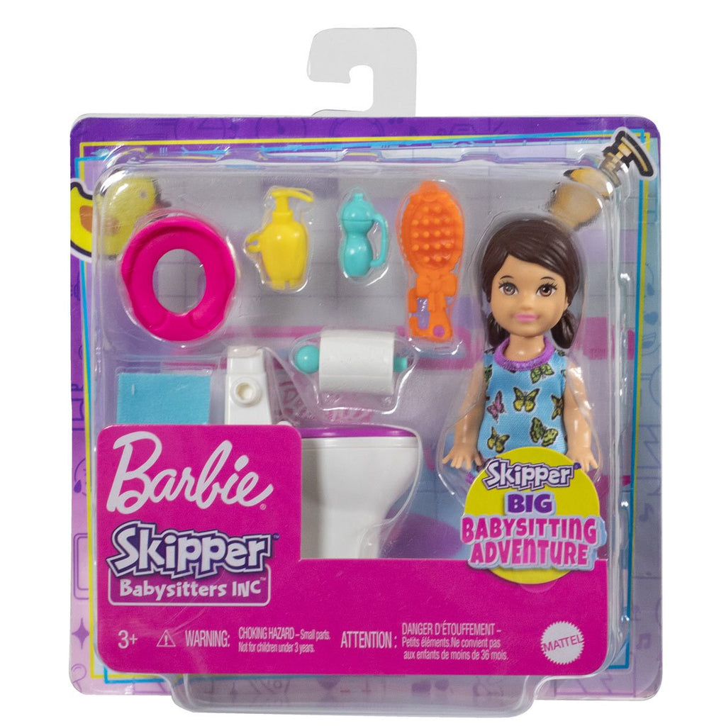 Barbie Skipper Babysitters Inc Potty Training Accessories and Doll